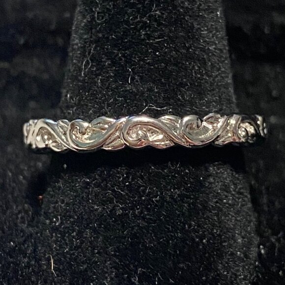 Stacker Ring SAI Size 7.5 Jewelry Sterling Silver Stamped 925 - Picture 3 of 8
